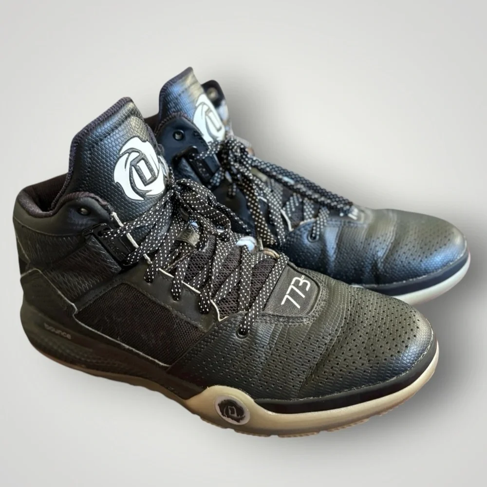 Black Adidas D Rose 773 IV Boyce Basketball Shoes Sneakers Mens Size 9.5